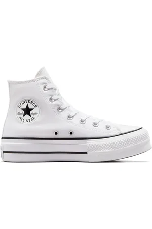 Converse White Pale Platform Lift High Top Trainers AU 6 (EU 37)
