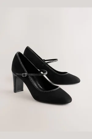 Next Extra Wide Fit Forever Comfort Round Toe Mary Jane Block Court Shoes AU 6 (EU 37)