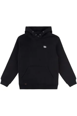 Lee Black Boys Badge Hoodie 8