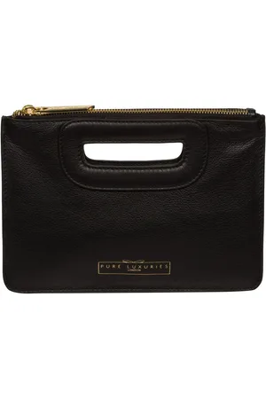 PURE LUXURIES LONDON Esher Leather Clutch Bag One
