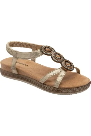 Dunlop Gold T-Bar Elasticated Sandals AU 8 (EU 39)