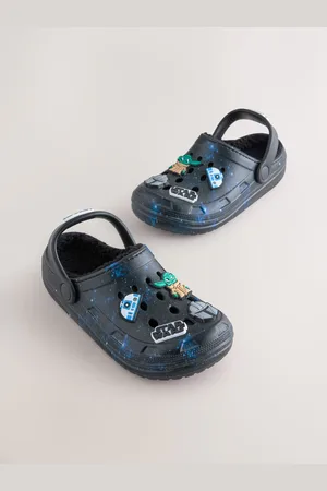 Next Black Galaxy Star Wars Warm Lined Slipper Clogs AU 9 (EU 26.5)