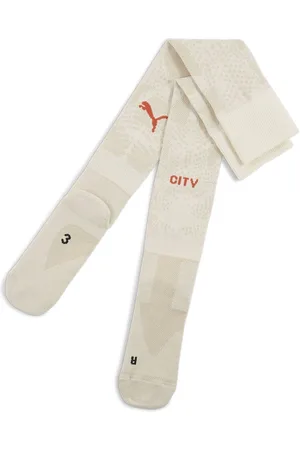 PUMA White Mens Manchester City Goalkeeper Graphic Socks UK 9