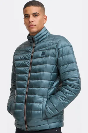 Blend Blue Metallic Coated Jacket L