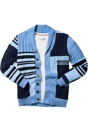 Joe Browns Blue Washed Cable Knit 100% Cotton Cardigan XL