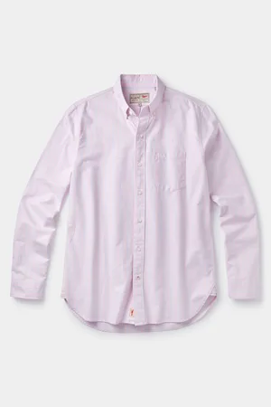 Aubin Pink Aldridge Oxford Button Down 100% Cotton Shirt M
