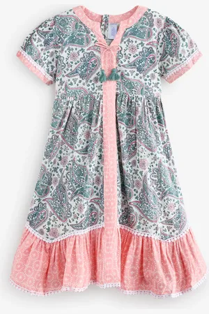 MISS Printed Boho 100% Cotton Summer Dress 116122cm