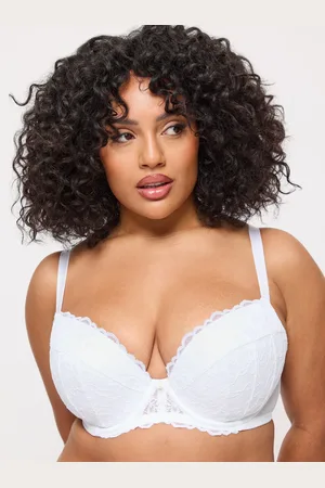 Ann Summers White Pad Plunge Sexy Lace Underwired Bra 34 D