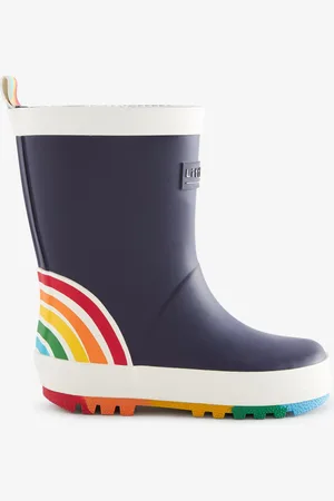 Little Bird Navy Rainbow Welly Boots AU 1 (EU 33)