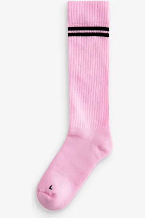 Next Pink Football Socks 6-8.5 Jnr