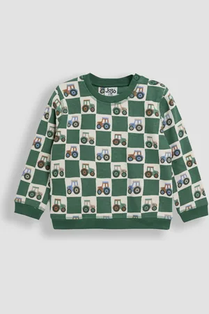 JoJo Maman Bébé Green Papercut Dino Print Sweatshirt 2