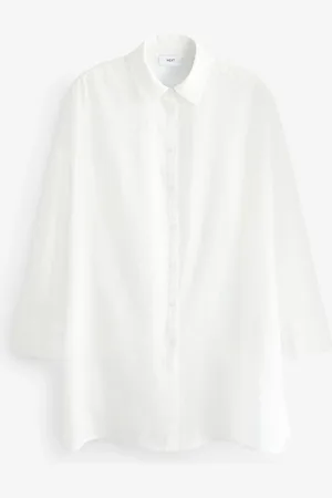 Next 100% Cotton Beach Shirt Cover-Up AU 16