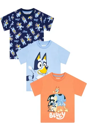 Character Blue Short Sleeve 100% Cotton T-Shirts 3 Pack 98104cm
