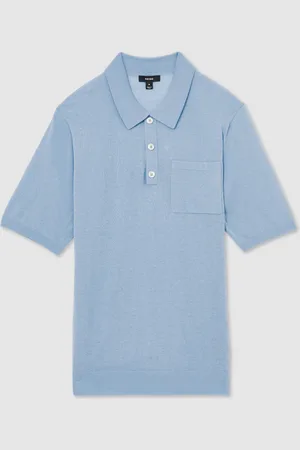 Reiss Nelson Patch Pocket Knit Polo Shirt M