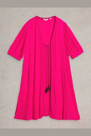 White Stuff Pink Maggie Magenta Beach Cover-up S
