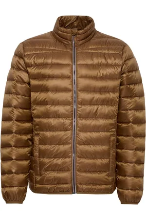 Blend Tan Brown Metallic Coated Jacket XXL