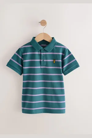 Next Stripe Short Sleeve Polo Shirt (3-16yrs) 10 Years (140cm)