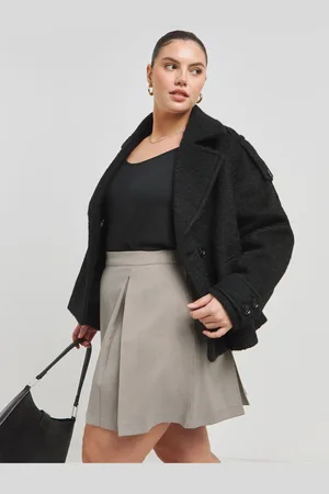Simply Be Pleated Brushed Check Mini Skirt AU 14