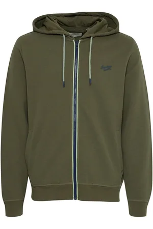 Blend Green Zip Through Hooded Sweatshirt 3XL