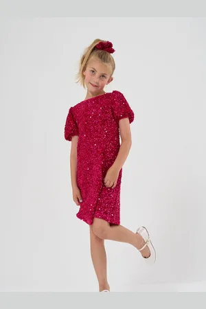 MISS Sequin Shift Dress and Matching Scrunchie Outfit Set 11