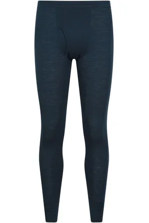 Mountain Warehouse Dark Black Mens Merino II Thermal Baselayer Pants XS