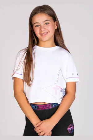Pineapple White X The Next Step Crop White T-Shirt 5