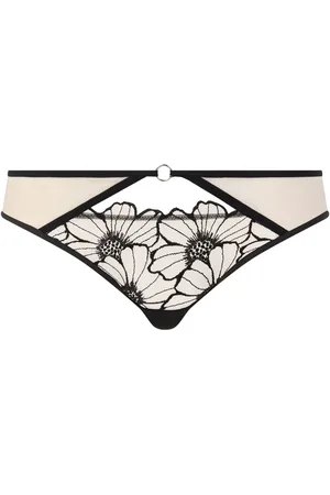 Chantelle Lush Daisy Brazilian Black Briefs XL