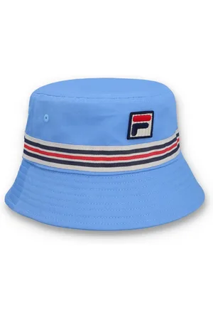 Fila Blue Jojo Fbox And Heritage Stipe Bucket 100% Cotton Hat One