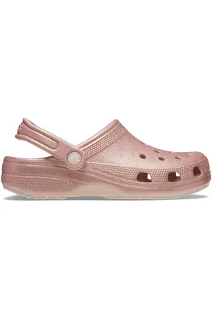 Crocs Pink Classic Glitter Clogs AU 9 (EU 41)