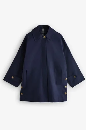 Next Navy Blue Cape Trench Coat S