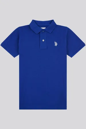 U.S. Polo Assn. U. S. Polo Assn. Boys Double Horsemen 100% Cotton Polo Shirt 122128cm