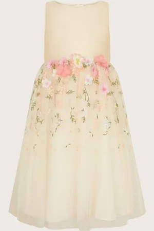 Monsoon Maggie 3D Floral Print Dress 8 Years (128 cm)