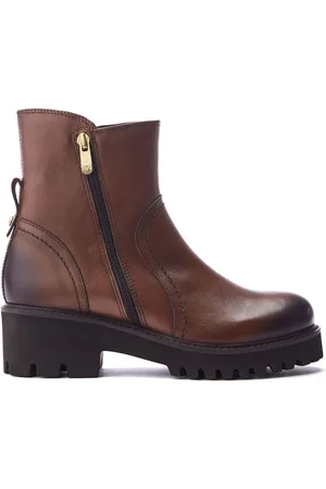 Moda In Pelle Oster Feature Side Zip Leather Wedge Ankle Boots AU 8 (EU 39)