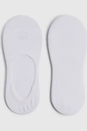 Reiss White Axis Trainer Socks M-L
