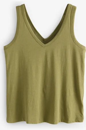 Next Olive Green Modal Slouch Vest M