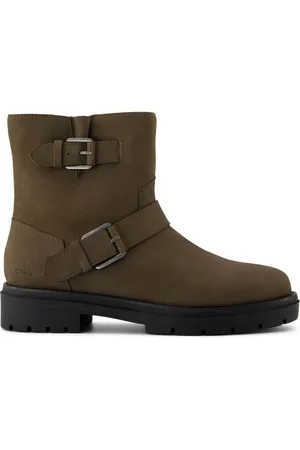 TOMS Water Resistant Ionie Motto Biker Boots AU 8 (EU 39)