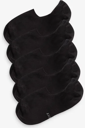 Next Black 5 Pack Invisible Trainers Socks UK 3