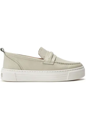 Moda In Pelle Shoon Grey Elmo Sporty Style Hybrid Loafers AU 7 (EU 38)