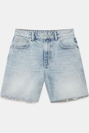 mint&berry Light Indigo Denim 100% Cotton Shorts AU 8