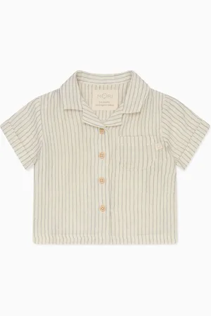 Mori Stripe 100% Cotton Muslin Shirt 7480cm