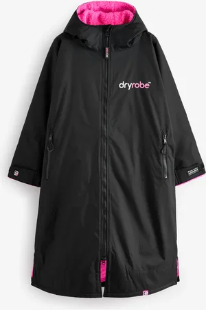 Dryrobe Black Dark Advance Adult Long Sleeve Changing Robe S