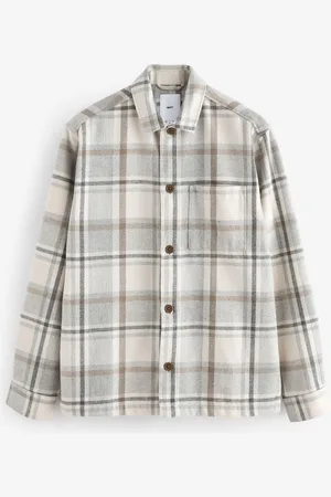 Next Wool Blend Check Shacket Overshirt 4XL