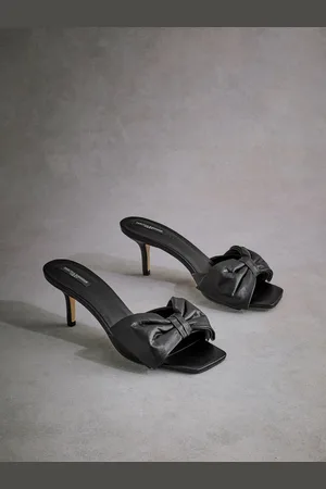 Next Black Tabitha Simmons Joelle Leather Bow Mules AU 8 (EU 39)