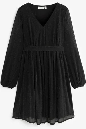 JoJo Maman Bébé Sparkle V-Neck Maternity Mini Dress M