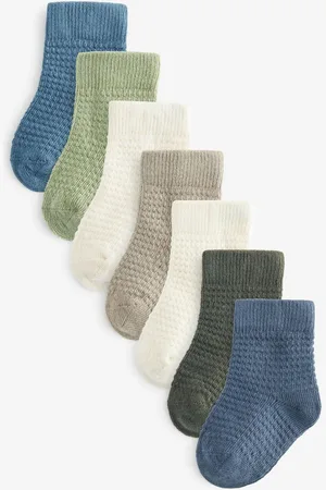 Next Blue/Green 7 Pack Baby Socks (0mths-2yrs) 1