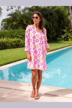 ASPIGA Pink Guadalupe 100% Organic Cotton Short Tunics xlarge