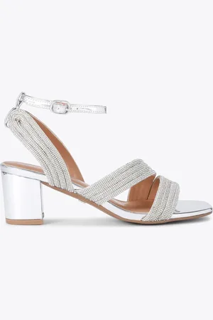 Kurt Geiger Silver Astrid Gem Sandals AU 9 (EU 40)