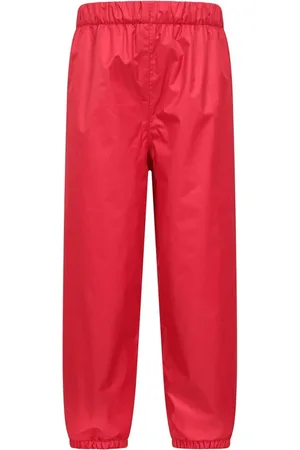 Mountain Warehouse Red Waterproof Fleece Lined Kids Trousers 5