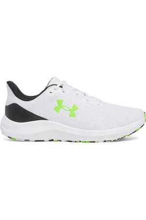 Under Armour White/Green Charged Pursuit 4 Trainers AU 9.5 (EU 44.5)