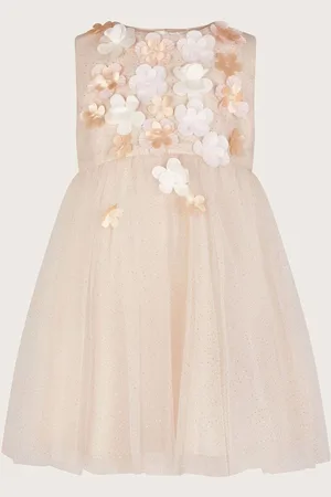 Monsoon Baby Darcie 3D Flower Glitter Tulle Dress Upto 3 Months (50